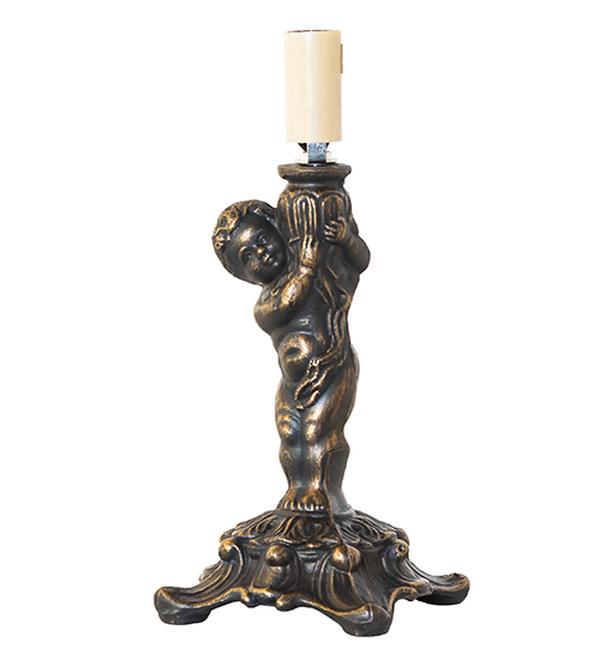 249128 7 in. Antique Copper Cherub Base