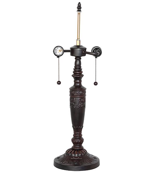 253040 23 in. Mahogany Bronze High Table Base