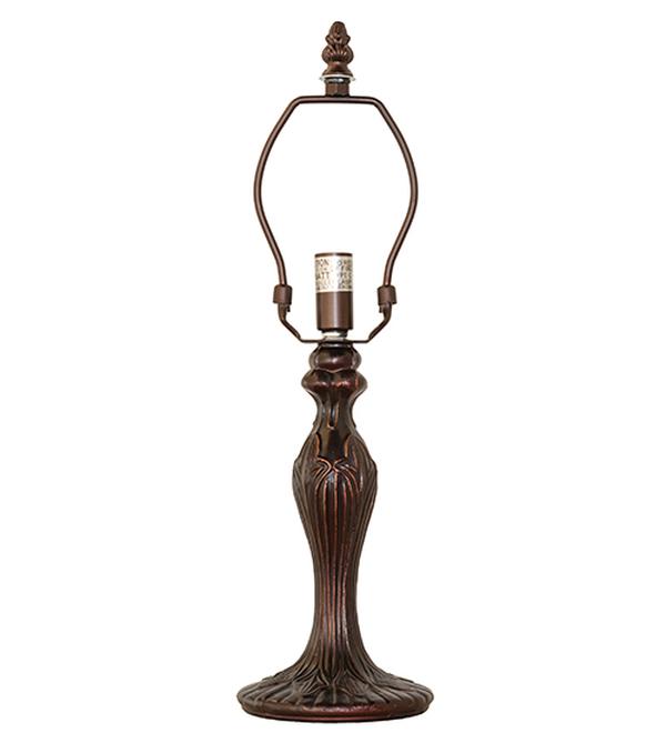 264693 9 in. Mahogany Bronze Fleur Light Base