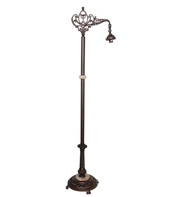 265046 60 in. Mahogany Bronze Bridge Arm Floor Base