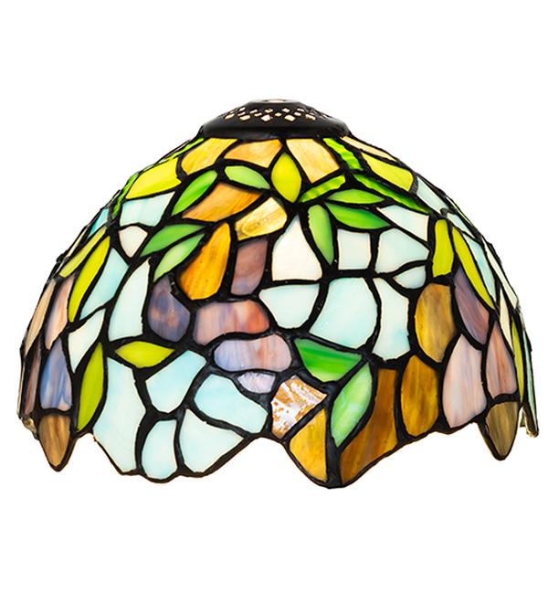 Picture of Meyda Tiffany 265642 8 in. Tiffany Wisteria Shade - Stained Glass