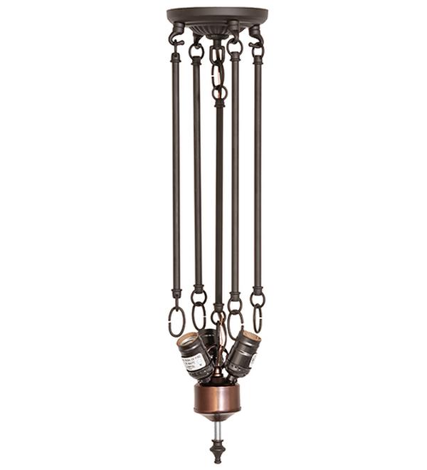 265943 22 in. Oil Rubbed Bronze 3 Light Semi-Flush Mount Hardware