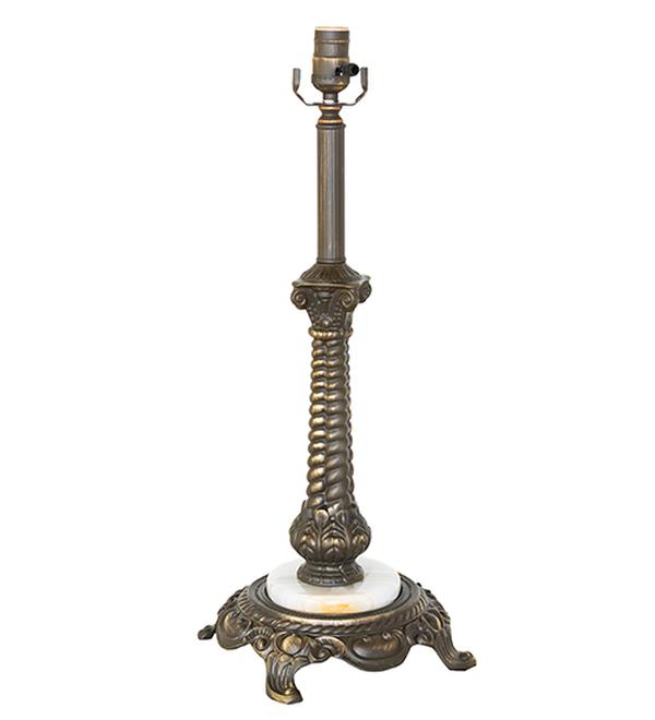 268955 21 in. Antique Brass Rope Table Base