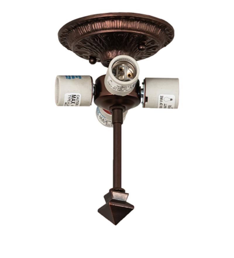 259873 5.5 in. Wide Mahogany Bronze Flushmount Hardware - Mahogany Bronze