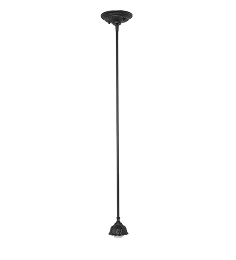 285906 5 in. Wide Victorian Pendant Hardware - Solar Black