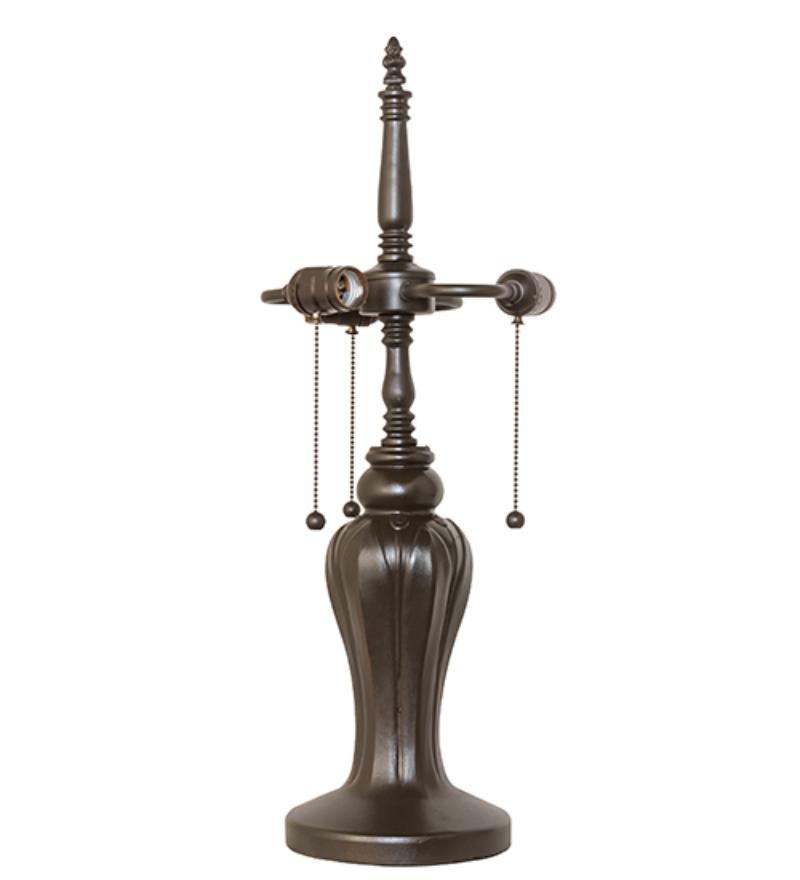 30877 24 in. High Tulip Vase Table Base - Mahogany Bronze