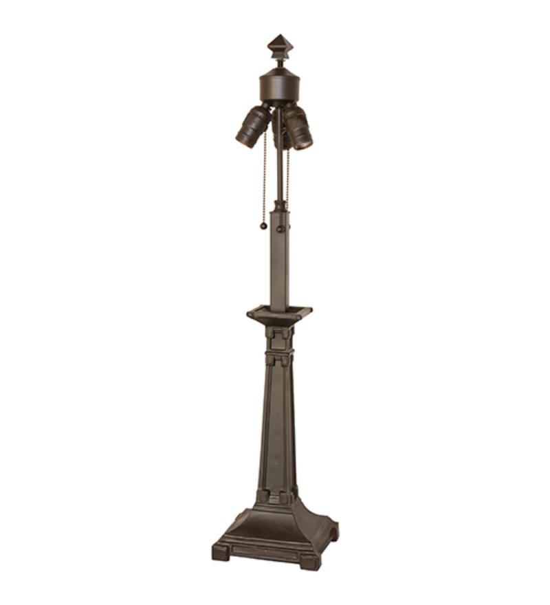 282089 31 in. High Mission Table Base - Mahogany Bronze
