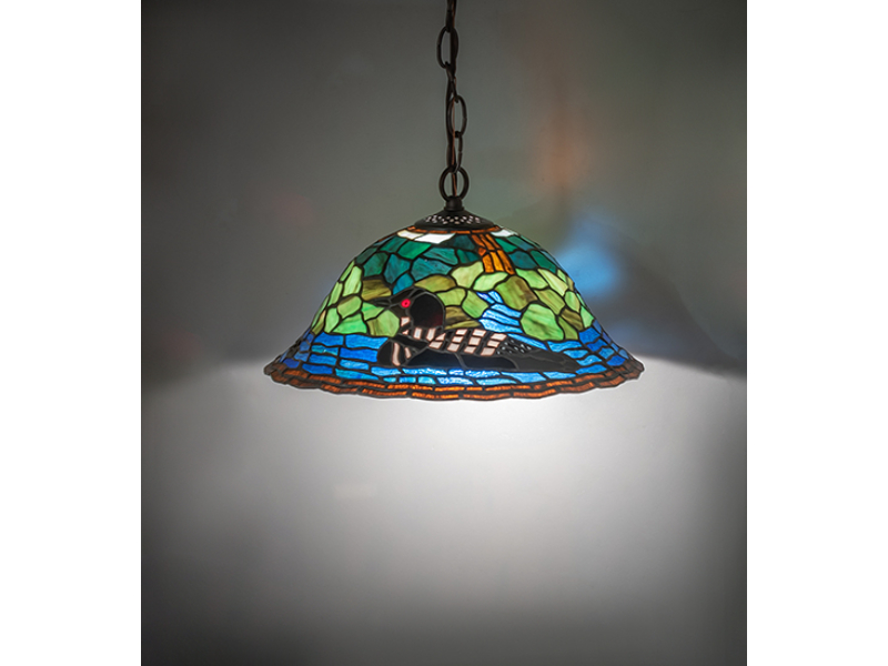 267380 14 in. Wide Loon Pendant