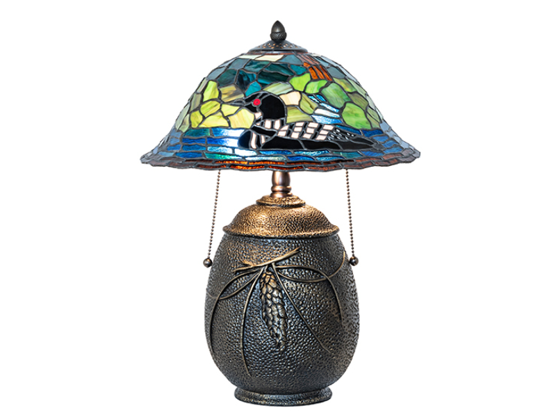 274250 18 in. High Loon Table Lamp