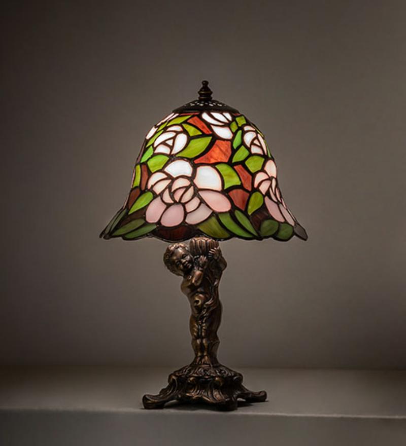 282761 12 in. High Begonia Cherub Accent Lamp