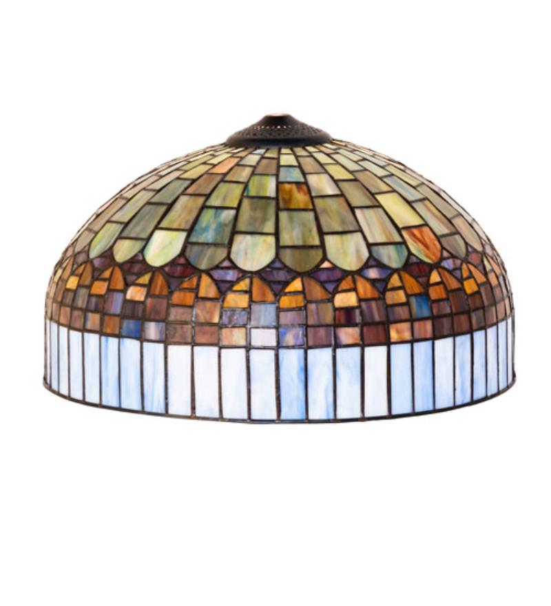 274865 16 in. Wide Tiffany Candice Shade - Stained Glass