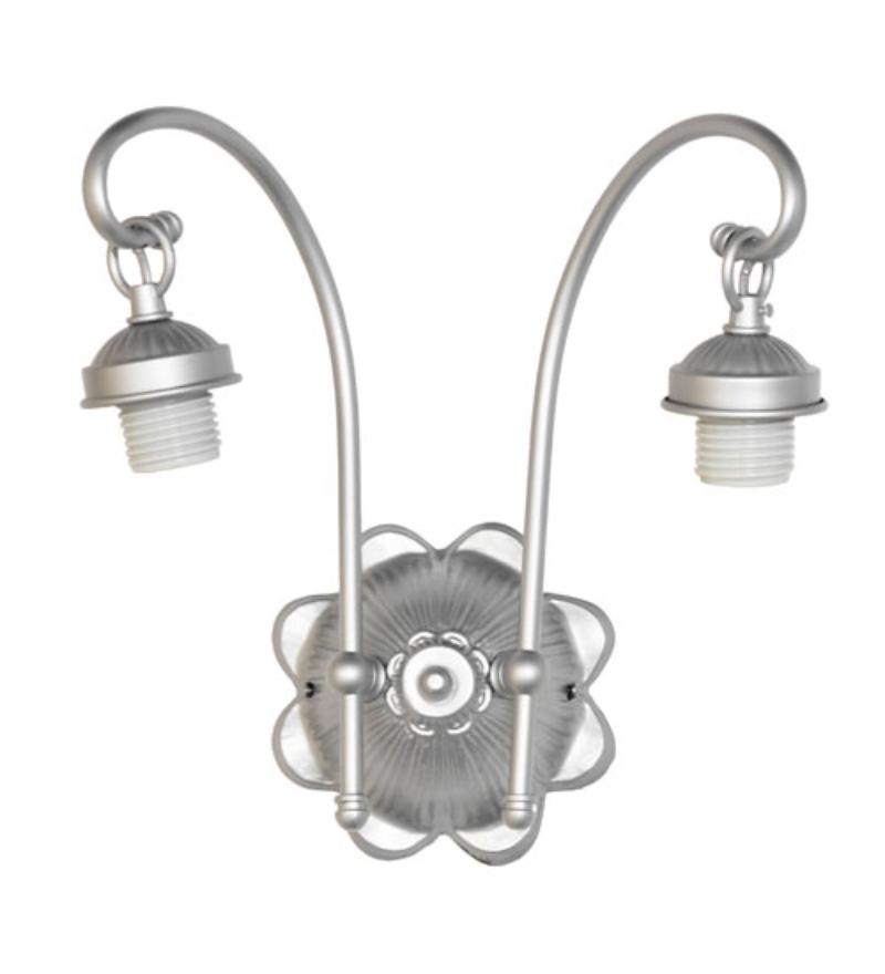 277043 11 in. Wide Victorian 2 Light Wall Sconce Hardware - Light Sandstone