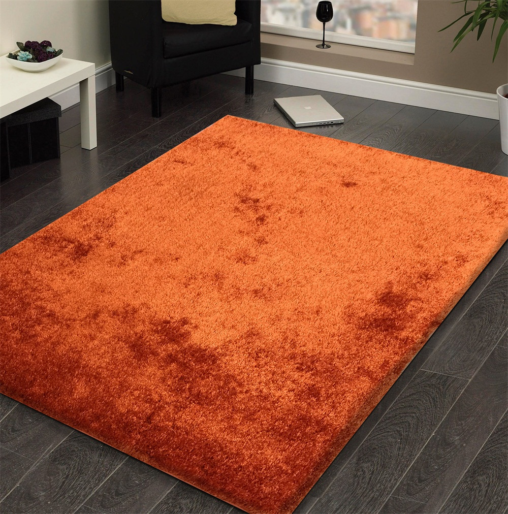 Picture of Amazing Rugs A1011-811 8 x 11 ft. Fuzzy Shaggy Hand Tufted Area Rug in Rust