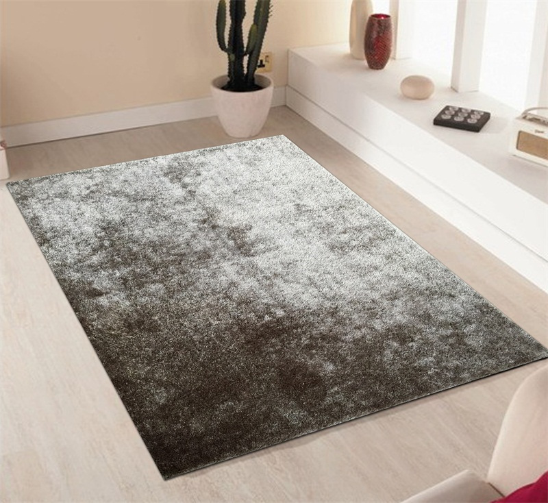Picture of Amazing Rugs A1015-811 8 x 11 ft. Fuzzy Shaggy Hand Tufted Area Rug in Silver