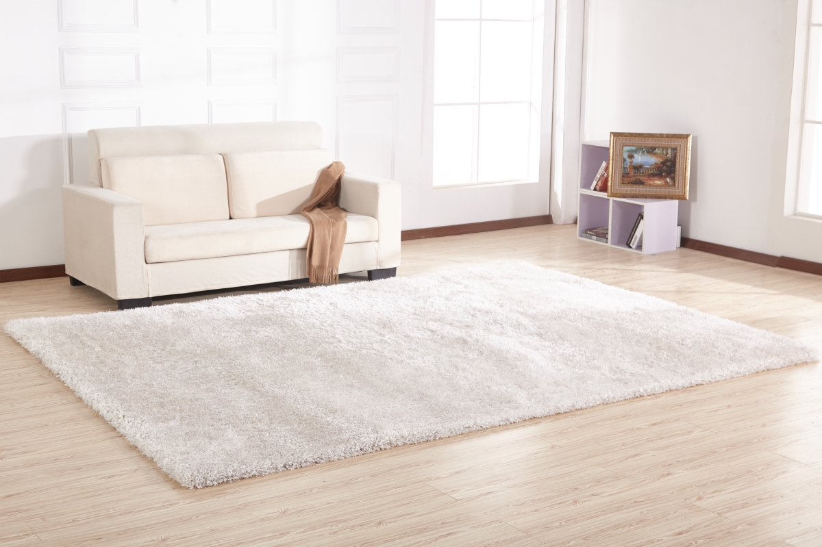 Picture of Amazing Rugs NS2009-57 5 x 7 ft. Chubby Shaggy Hand Tufted Area Rug in White