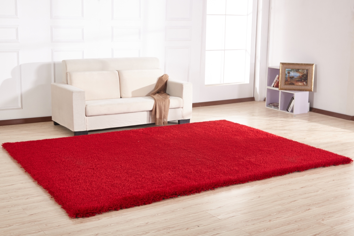 Picture of Amazing Rugs NS2011-57 5 x 7 ft. Chubby Shaggy Hand Tufted Area Rug in Red