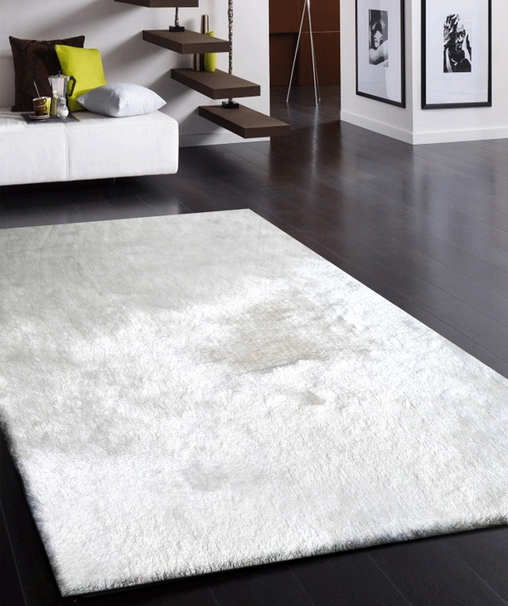 Picture of Amazing Rugs NL1001-57 5 x 7 ft. Fancy Shaggy Hand Tufted Area Rug in White