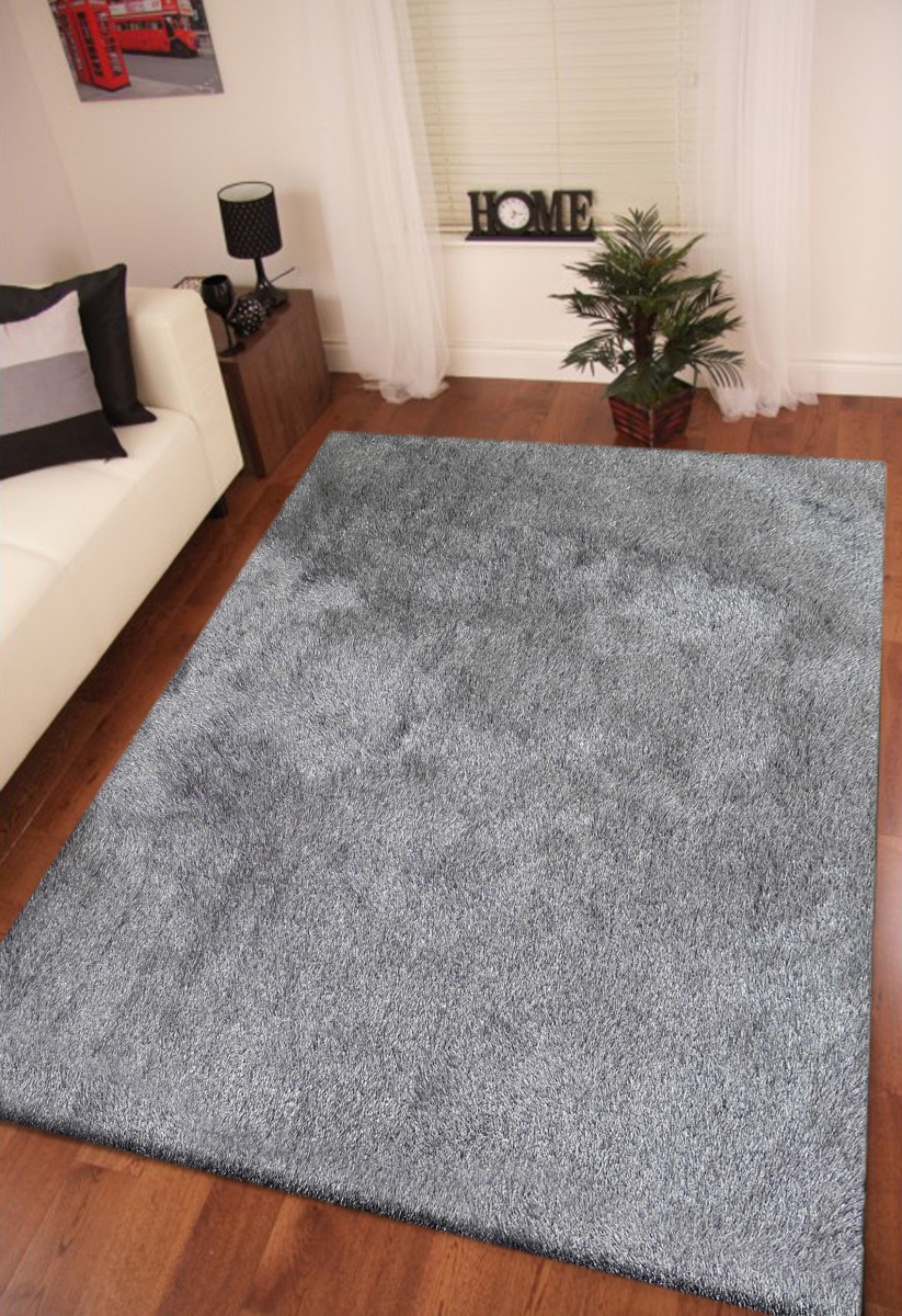 Picture of Amazing Rugs NL1002-57 5 x 7 ft. Fancy Shaggy Hand Tufted Area Rug in Grey