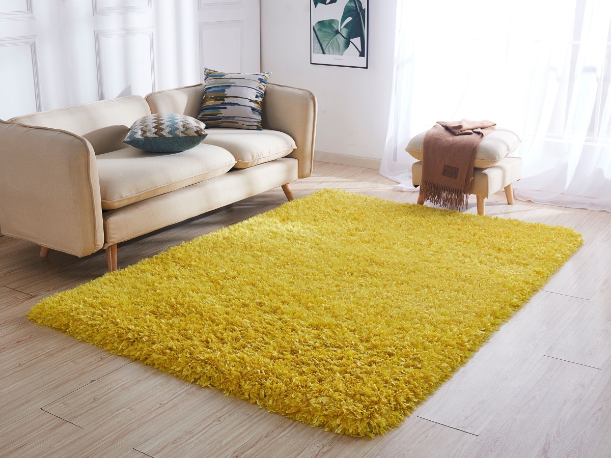 Picture of Amazing Rugs CC2020-57 5 x 7 ft. Coral Hand Tufted Shag Area Rug in Yellow