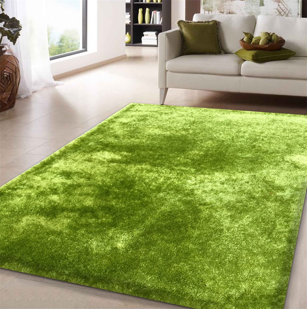 Picture of Amazing Rugs A1016-23 2 x 3 ft. Fuzzy Shaggy Lime Hand Tufted Area Rug