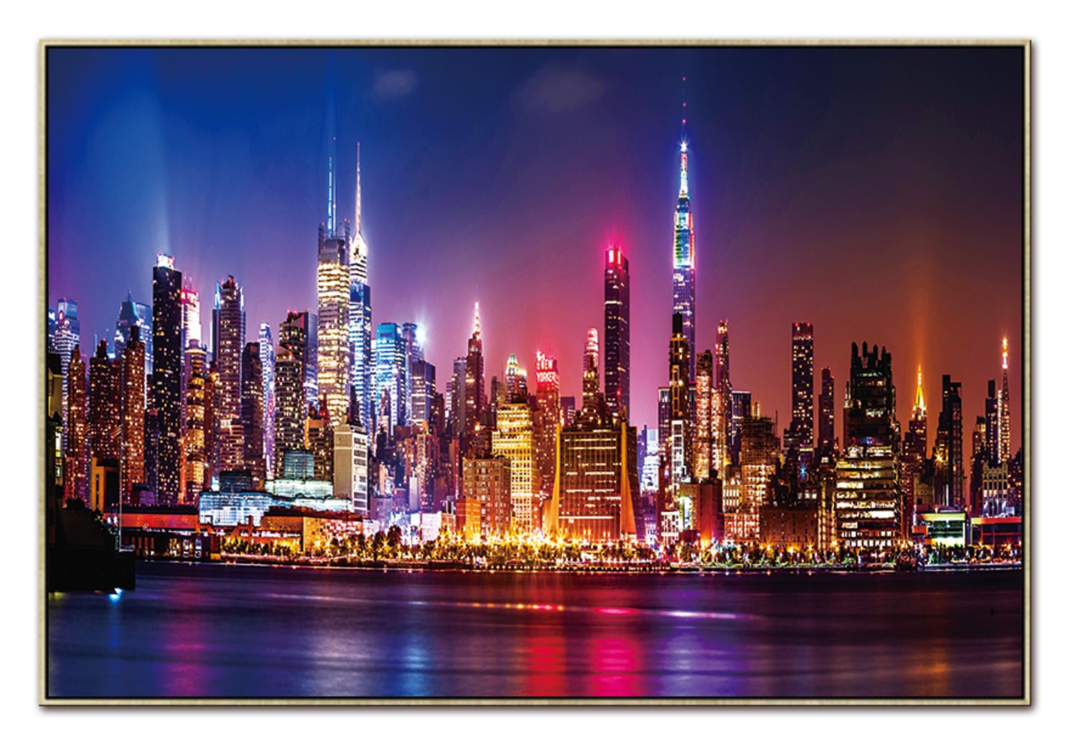 Picture of Amazing Rugs AR-3312 40 x 60 in. Oppidan Home Big City Evening Skyline Wall Art