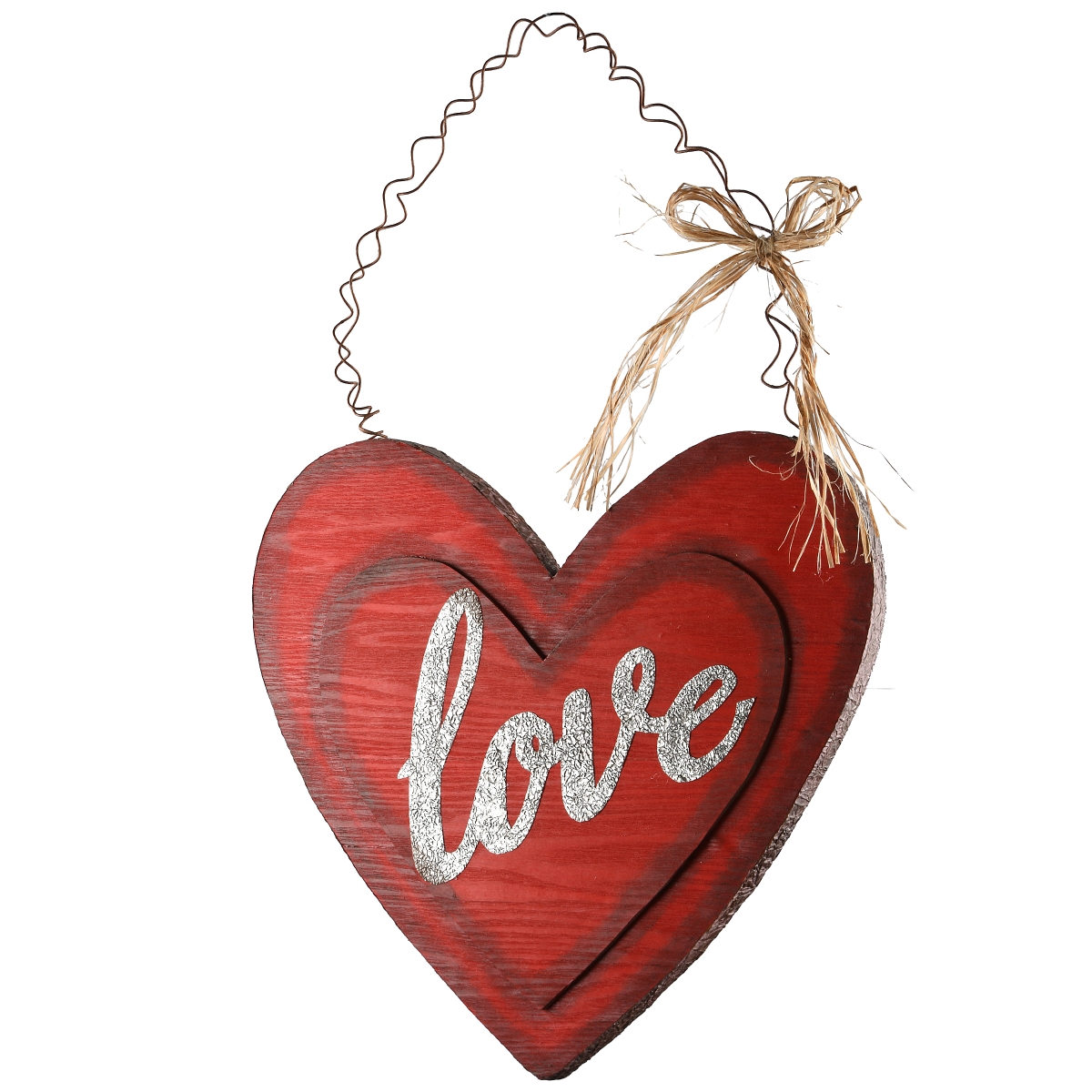 Picture of National Tree RAV-H102845-1 14 in. Hanging Valentine Heart&#44; Red