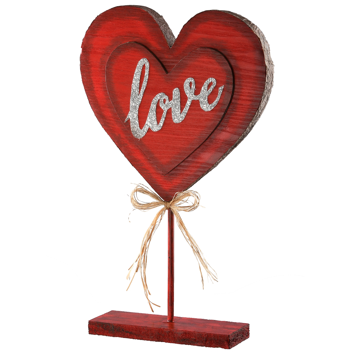 Picture of National Tree RAV-H12840B-1 17 in. Wood Valentine Heart&#44; Red
