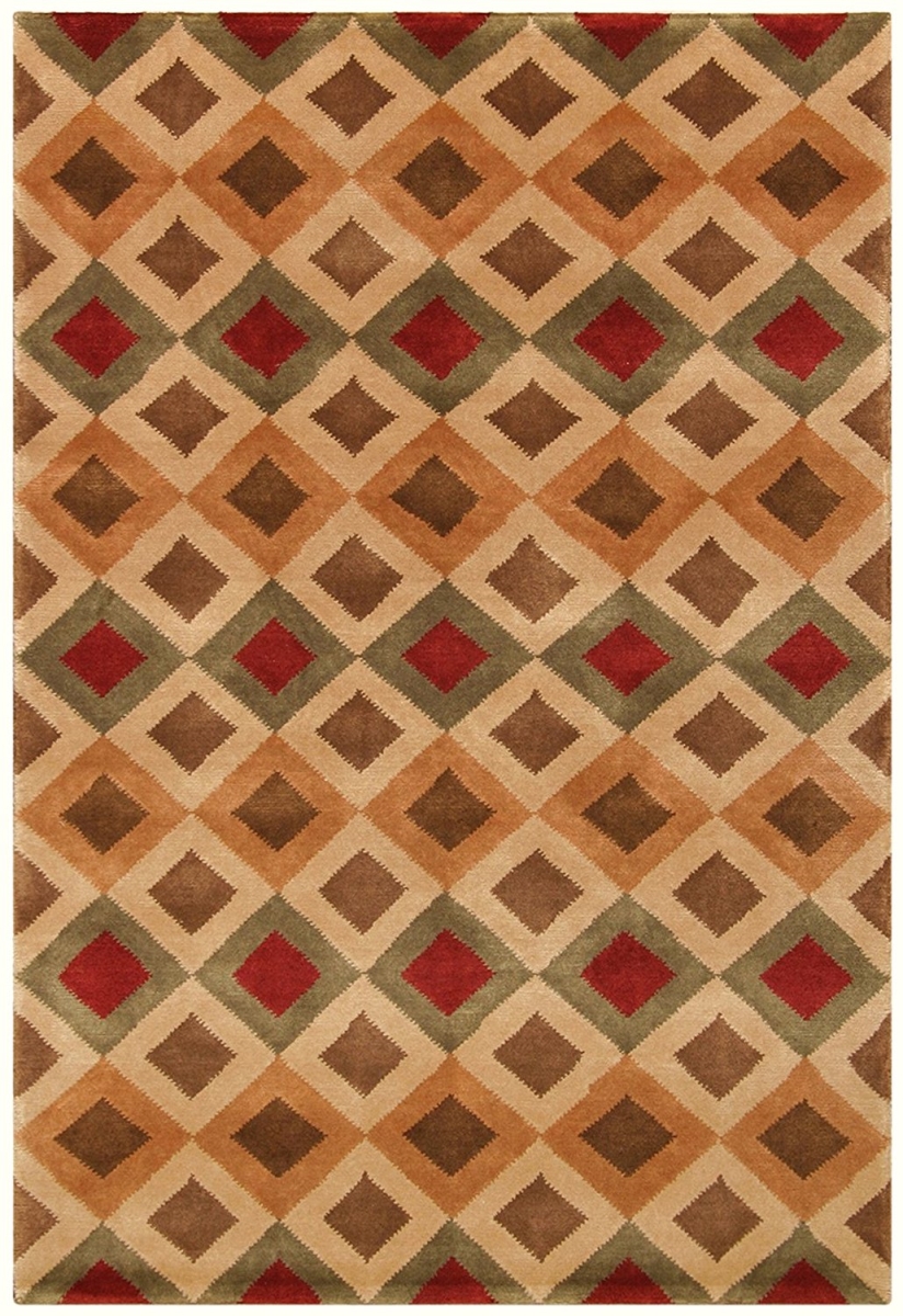 NOB1703810 8 x 10 ft. Noble Area Rug, Gold & Rust