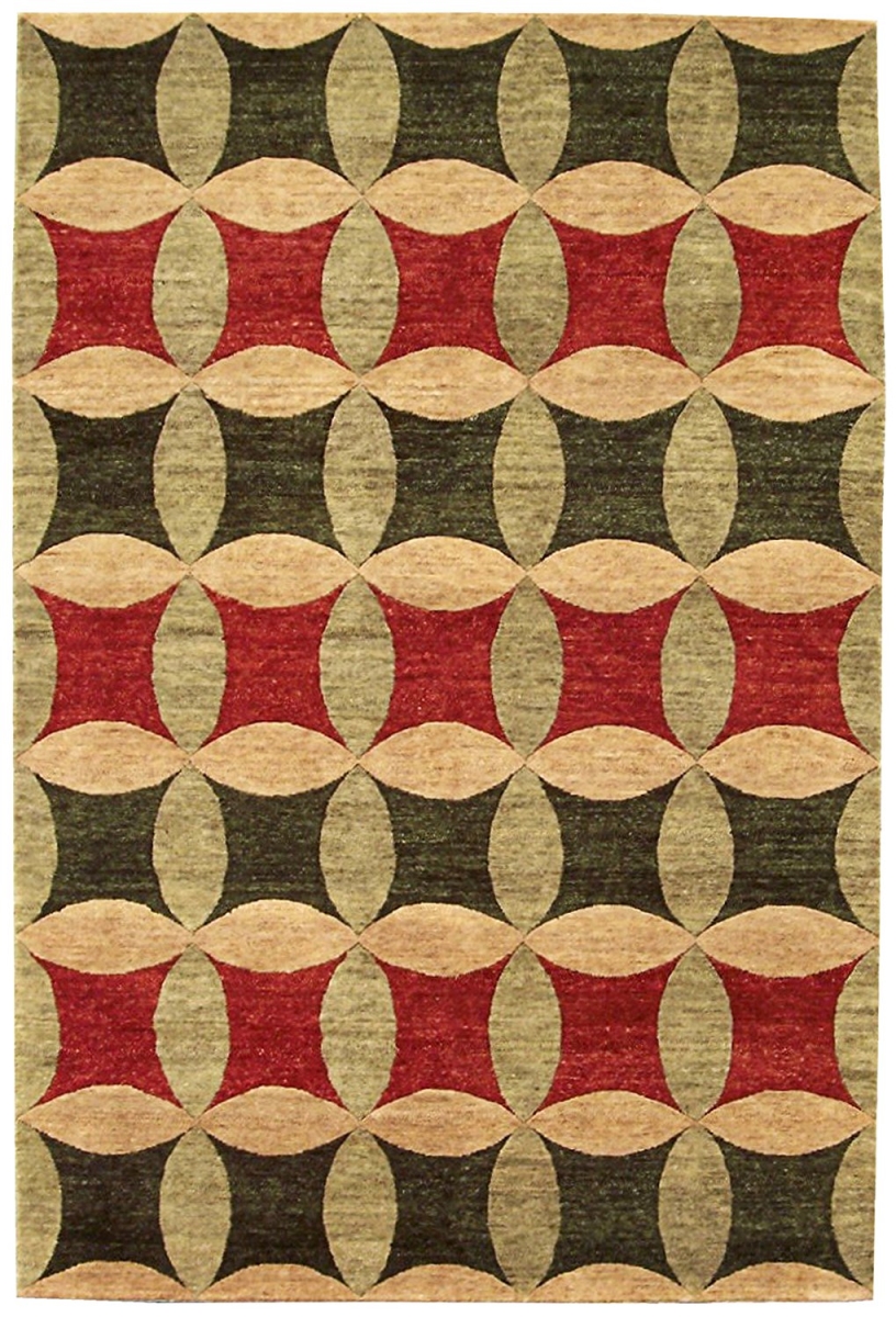 Legacy Area Rug - Rust - Green & Gold