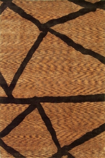 Hand Knotted Gold & Multi Color Rectangle Rug - 6 x 9 ft. - Durable Wool