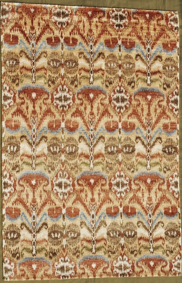 Hand Knotted Beige Rectangle Rug - 5 x 8 ft. - Durable Handmade Design