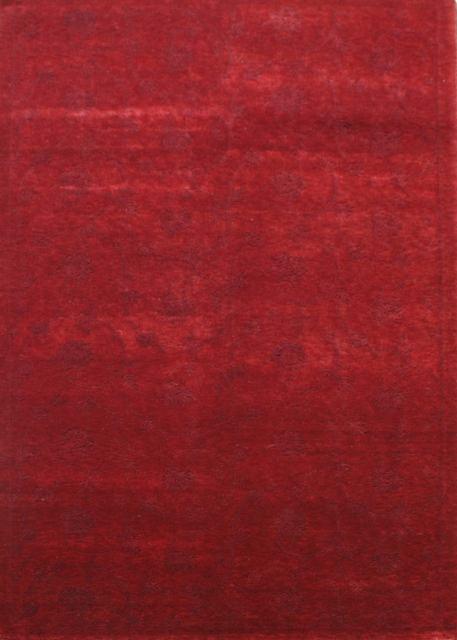 Hand Knotted Red Rectangle Rug - 6 x 9 ft. - Durable Wool - Handmade