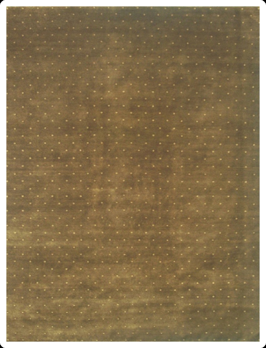 Hand Knotted Dark Green Rectangle Rug - 10 x 14 ft. - Unique Artisan Craftsmanship