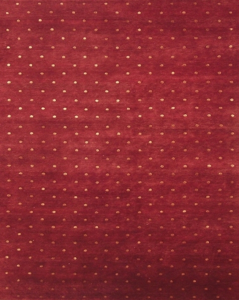 Hand Knotted Red Rectangle Rug - 8 x 10 ft. - Durable Wool & Viscose