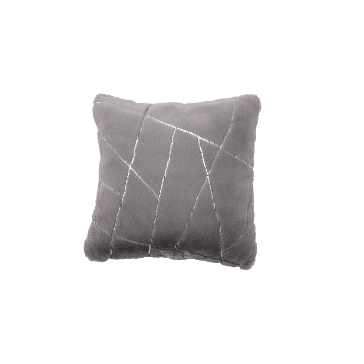 PIL8051818 18 x 18 in.  Pillow, Grey & Silver