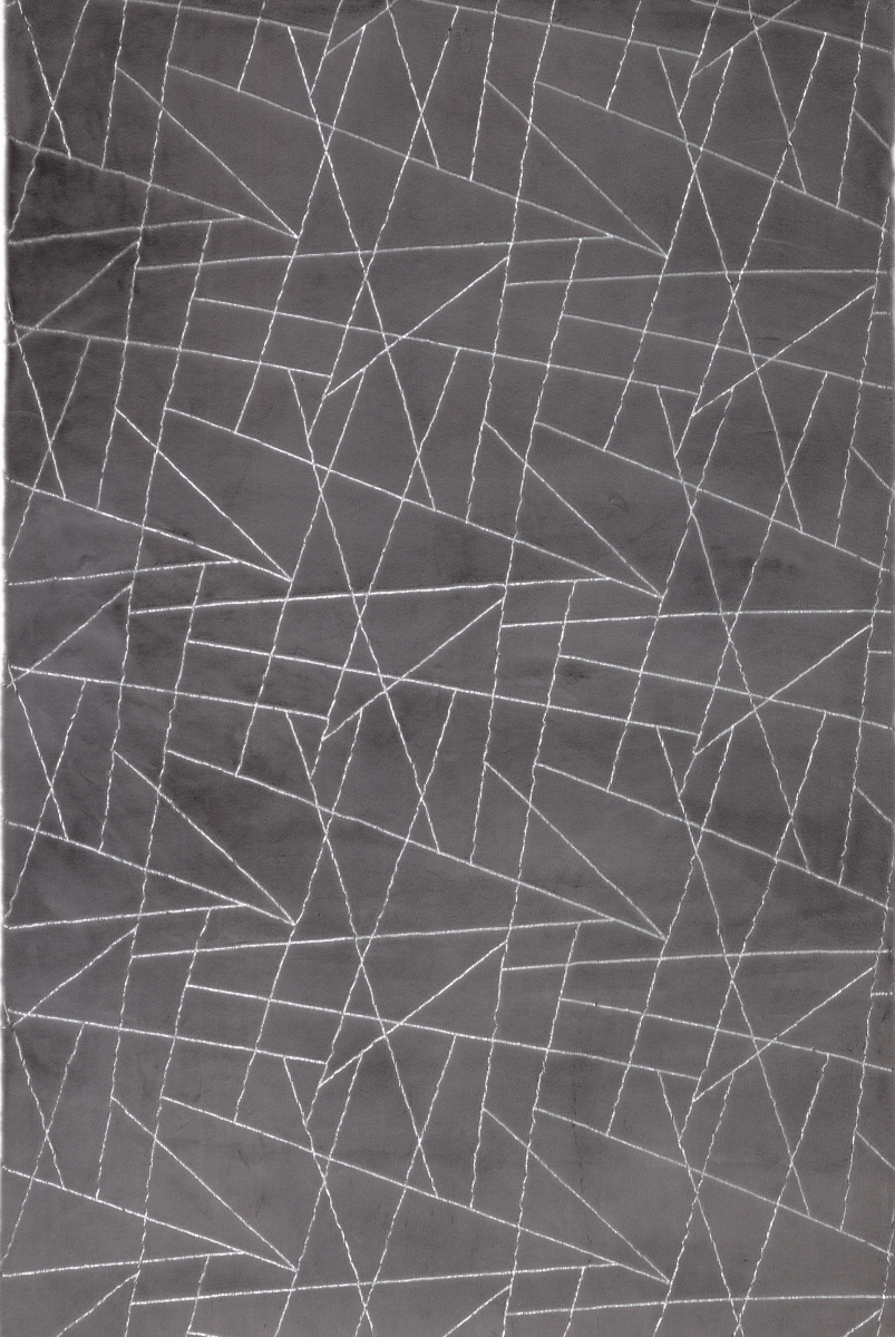BREA8057696 Brea Area Contemporary Rug, Grey & Silver