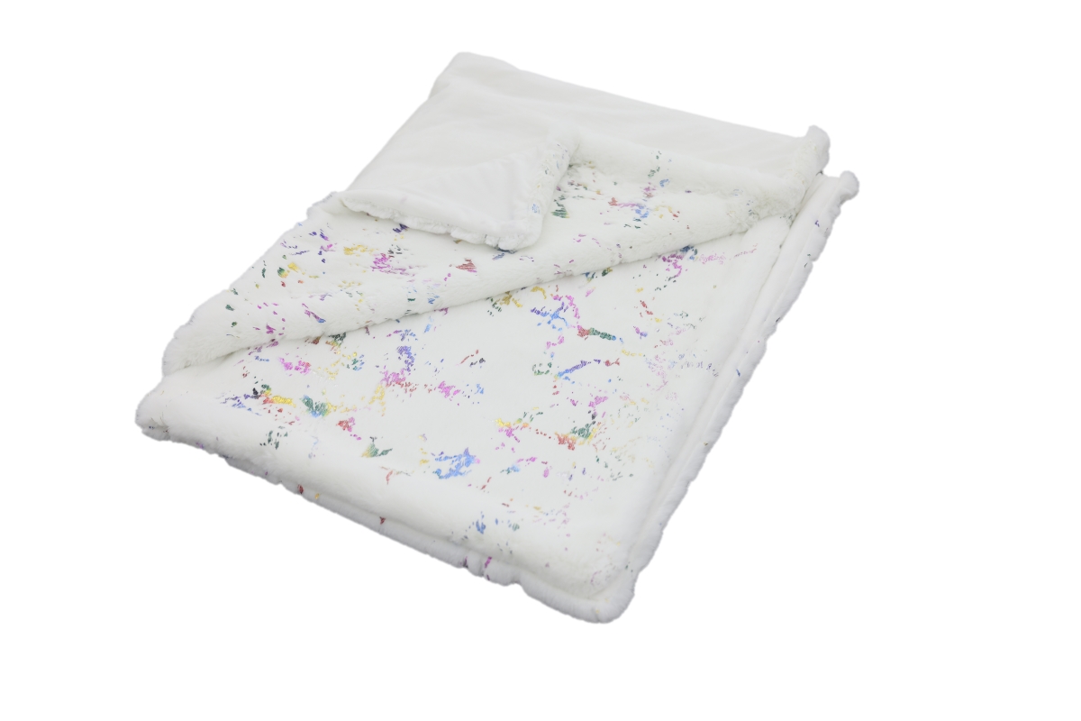 Picture of Noble House BREATHR8085060 Brea Throw&#44; White & Multi Color