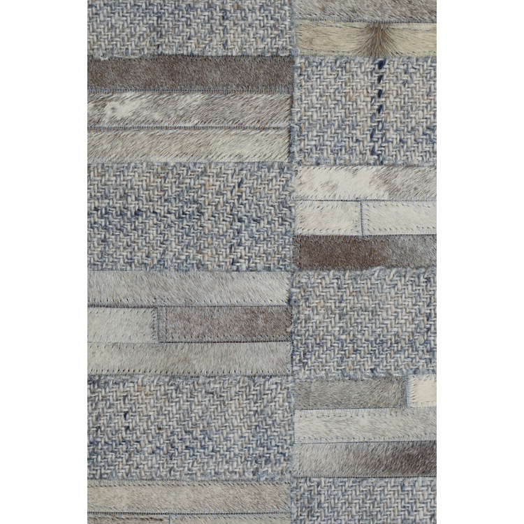 TEX321810 8 x 10 ft. Texas Rustic & Contemporary Rectangle Area Rug - Blue & Gray