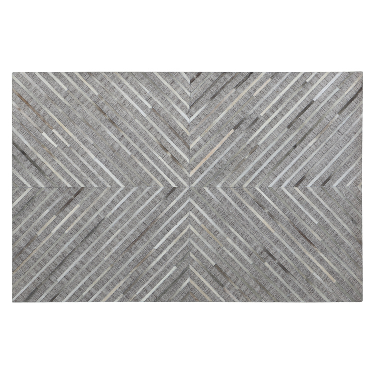 TEX32558 5 x 8 ft. Texas Rustic & Contemporary Rectangle Area Rug - Gray