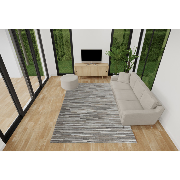 TEX527912 9 x 12 ft. Texas Rustic & Contemporary Rectangle Area Rug - Brown