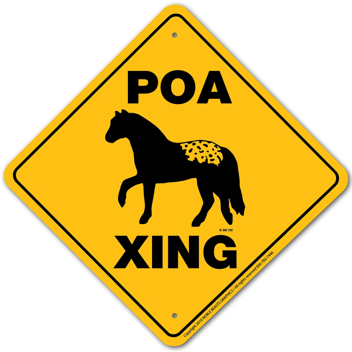 20005 POA Xing Aluminum 12 in x 12 in 5