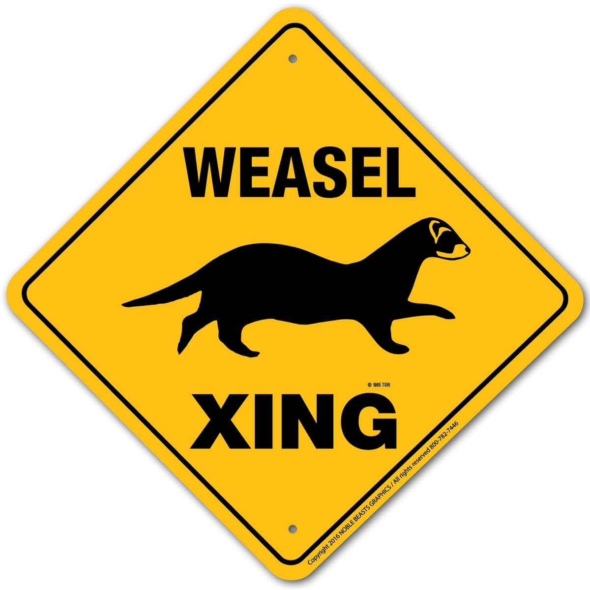 20039 Weasel Xing Aluminum 12 in x 12 in 9