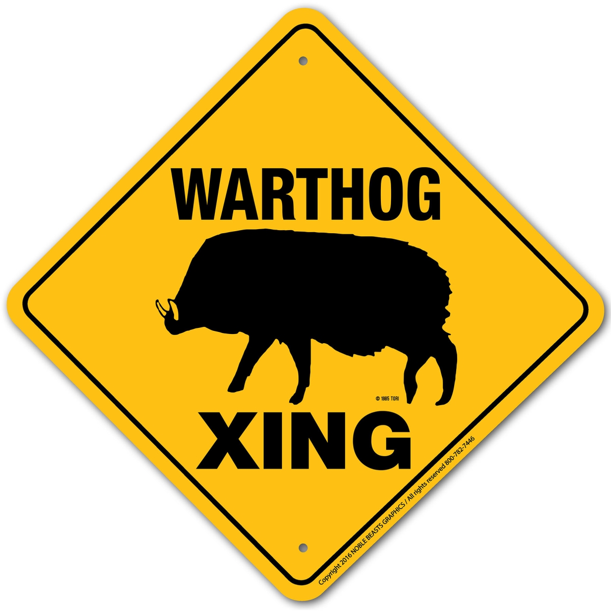 20038 Warthog Xing Aluminum 12 in x 12 in 8