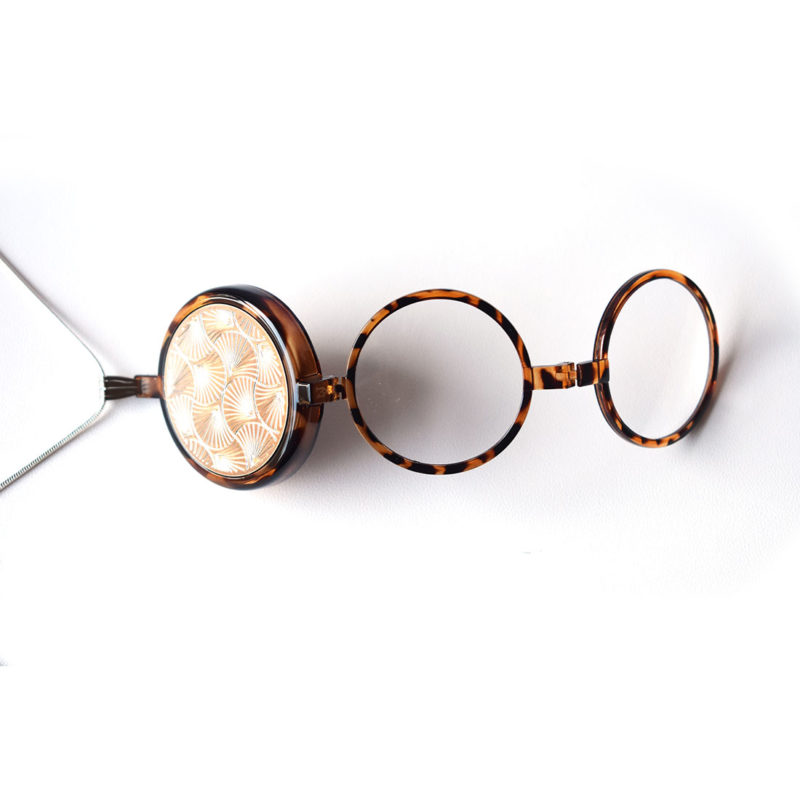 Picture of Neckglasses 9090 Emily Fan Reading Glass - Gold&#44; Strength 2.5