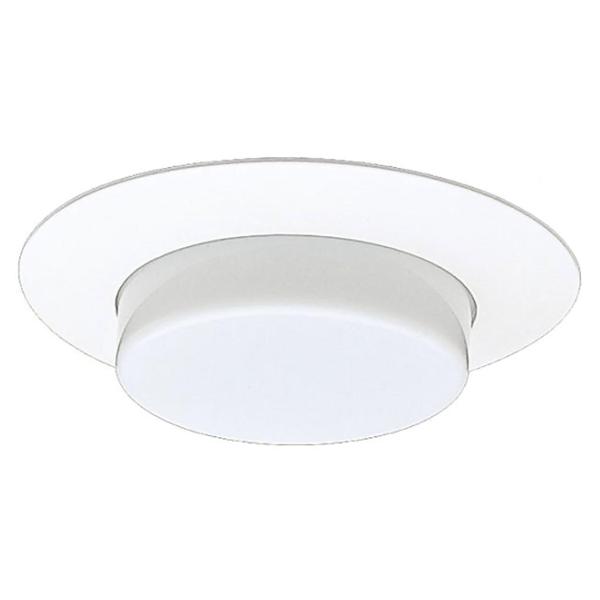6 in. Light Fixture Round Downlight Trim - White