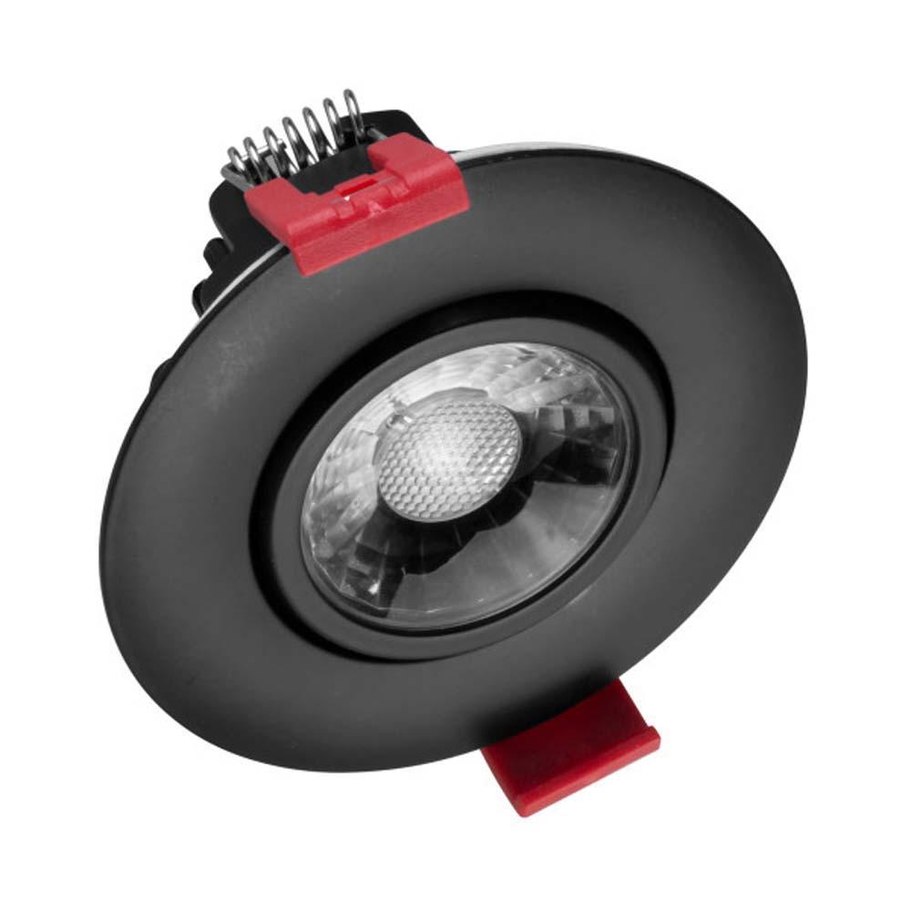 Picture of Nicor Lighting DGD311203KRDBK 3 in. Black LED Gimbal Recessed Downlight - 3000K
