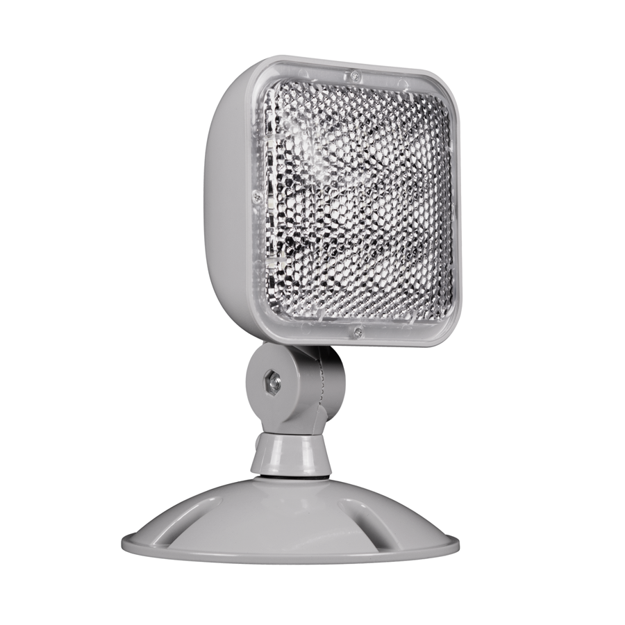 ERHWP1GR 1.3 watt 128.3 lm Weather Resistant Emergency LED Remote Light, Gray - Fixture Single Head K