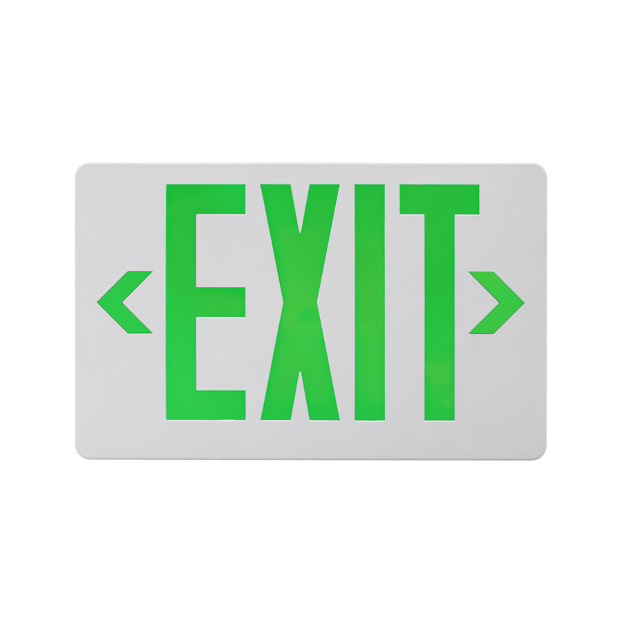 EXL41UNVWHG2 1.6 watt LED Emergency Exit Sign, Green Lettering K