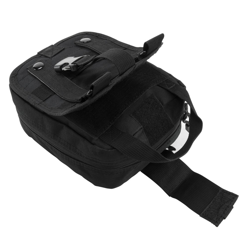 Picture of Ncstar CVEMT2970B Double Zippered Tri-fold Molle Emt Pouch&#44; Black - 8 in.