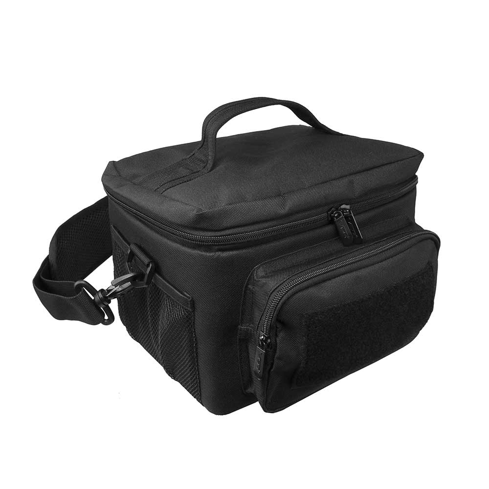 Vism Insulated Cooler Lunch Bag with Molle & Pal Webbing, Black - Small